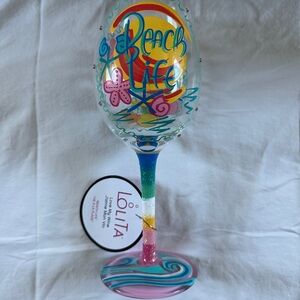 Lolita Beach Life Celebration Glass - NIB